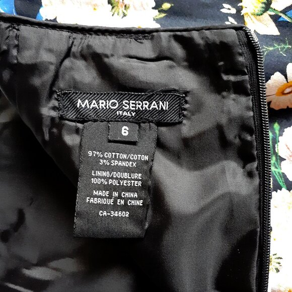 MARIO SERRANI Pencil Skirt with Back Slit in Garden Blossom Floral Print - Picture 12 of 13